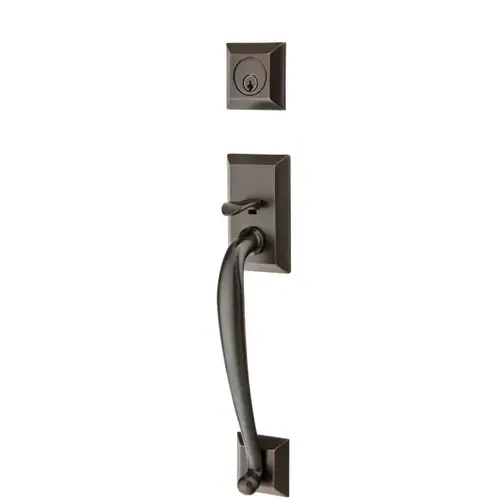 Egg 2-3/8" Or 2-3/4" Backset Single Cylinder Franklin Tubular Handleset, Oil Rubbed Bronze Finish