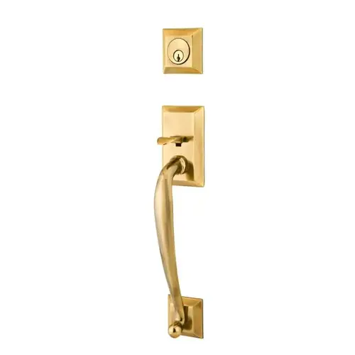 Elan Right Hand 2-3/8" Or 2-3/4" Backset Single Cylinder Franklin Tubular Handleset, French Antique Brass Finish