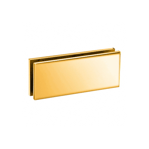 Gold Plated Anaheim 180 Degree 2" x 5" Glass-to-Glass Clip