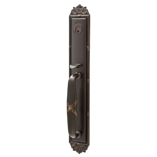 Elan Lever Left Hand Dummy Imperial Tubular Handleset Oil Rubbed Bronze Finish