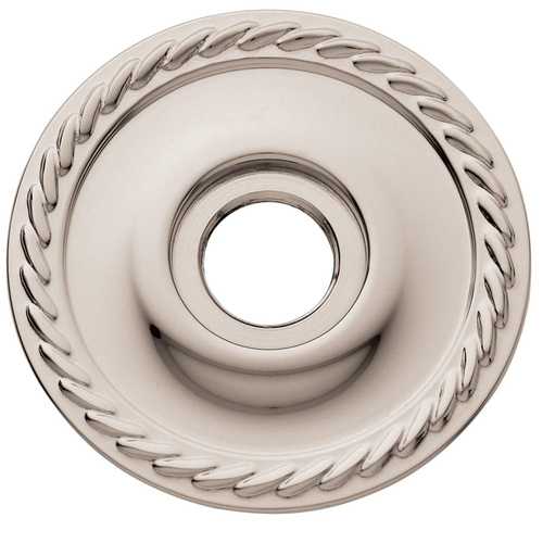 Single 2-5/8" Passage Rope Rose Lifetime Bright Nickel Finish