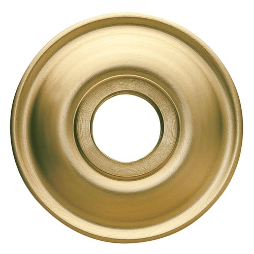 Single 2-1/4" Passage Rose Satin Brass With Brown Finish