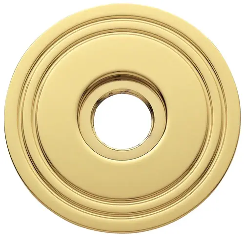 2-5/8" Grooved Passage Rose Unlacquered Brass Finish Pair