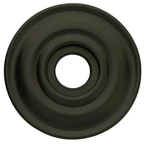 Single 2-5/8" Passage Rose Satin Black Finish