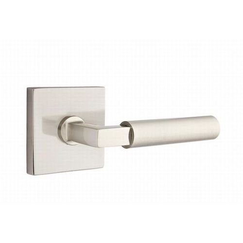 Hercules Lever Right Hand Passage with Square Rose Satin Nickel Finish