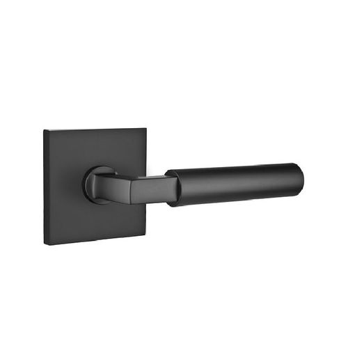 Hercules Lever Right Hand Passage with Square Rose Flat Black Finish