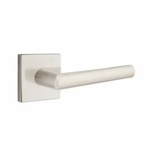 Stuttgart Lever Right Hand Privacy With Square Rose Satin Nickel Finish