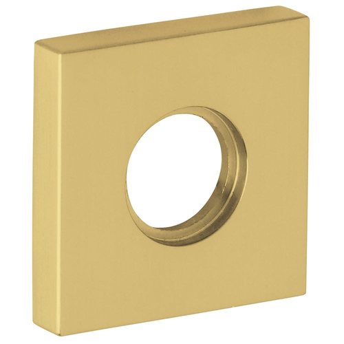 Single Dummy 2" Square Rose Satin Brass with Brown Finish