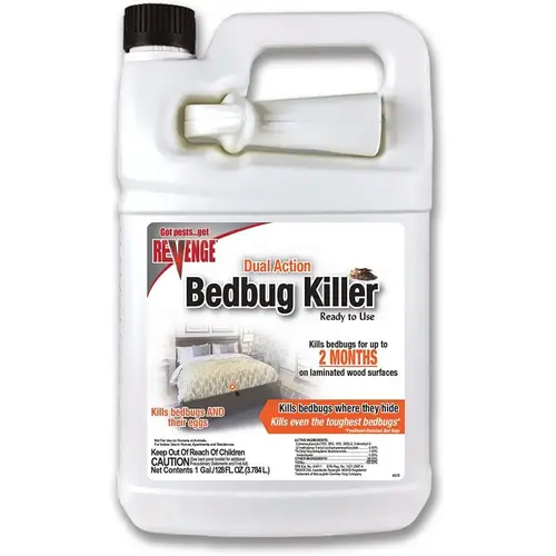 5714 Bedbug Killer, Liquid, Spray Application, 4 gal Opaque White