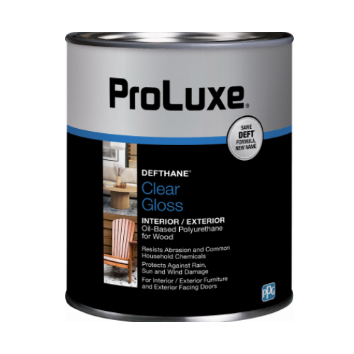 Defthane Interior/Exterior Clear Polyurethane Gloss - Quart