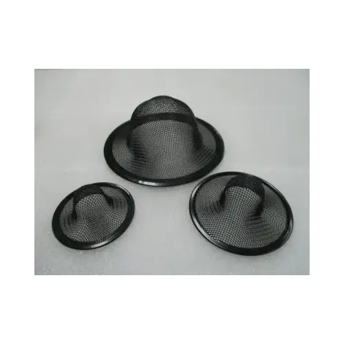 Universal Mesh Sink Strainer, Matte Black pack of 3