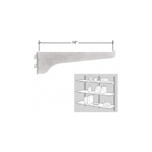 CRL 3308334 KV Gray 180 Series 14" Heavy-Duty Steel Bracket