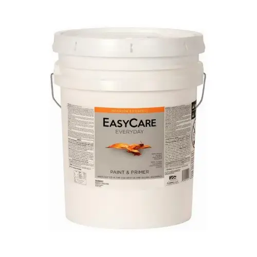 Everyday Acrylic Interior Paint, Eggshell White, 5 Gallon