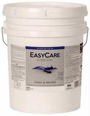 TRUE VALUE MFG COMPANY EVDSEP-5G Interior Latex Paint, Satin, Pastel Base, 5 Gallon