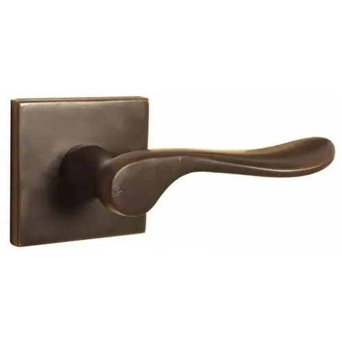 Luzern Lever Right Hand Passage with Square Rose Oil Rubbed Bronze Finish