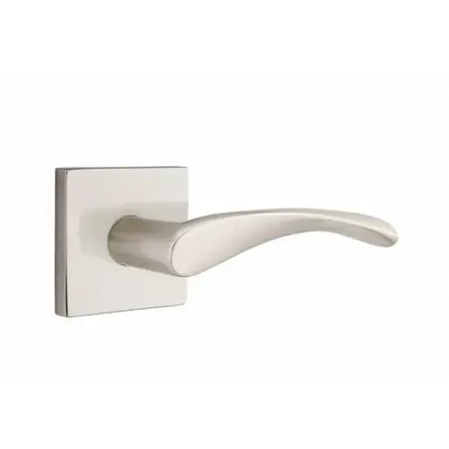 Triton Lever Left Hand Passage with Square Rose Satin Nickel Finish