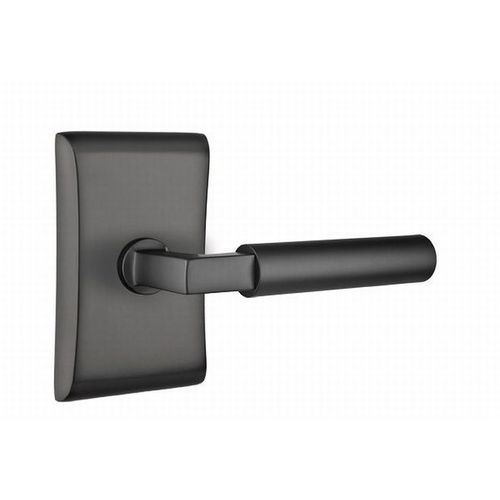 Hercules Lever Right Hand Passage with Neos Rose Flat Black Finish