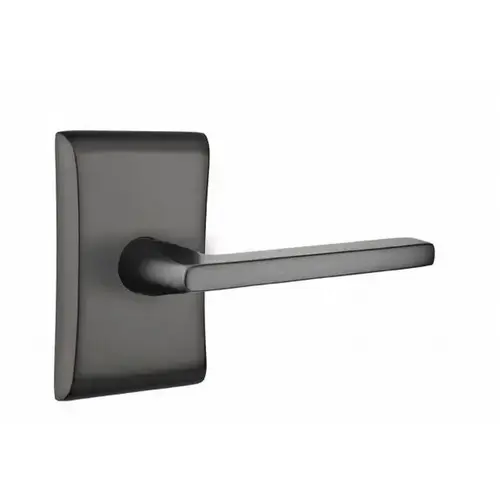 Helios Lever Right Hand Passage with Neos Rose Flat Black Finish