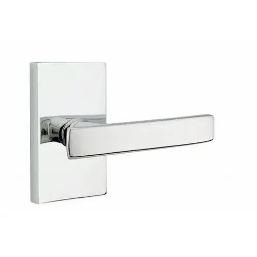 Geneva Lever Right Hand Passage with Modern Rectangular Rose Bright Chrome Finish