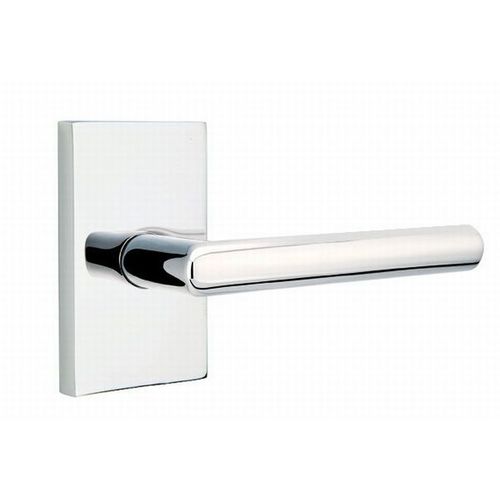 Stuttgart Lever Right Hand Privacy With Modern Rectangular Rose Bright Chrome Finish