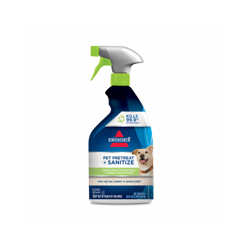 BISSELL HOMECARE INTERNATIONAL 1129 Pet Stain & Odor Remover + Sanitize Pretreat, 22 oz.