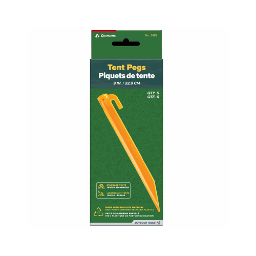 Coghlan's 2482 Tent Peg Spikes, 9 In  pack of 6