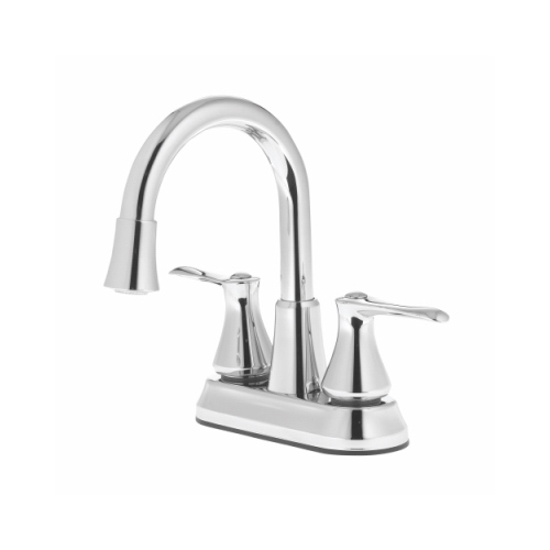 Homewerks Worldwide 21-B42WYHW-Z Two-Handle Bathroom Faucet, LED Light, Pop-Up Drain, Chrome