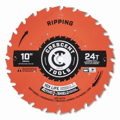 Apex Tool Group CSBRP-1024 Ripping Circular Saw Blade, 24-Tooth, 10 In.