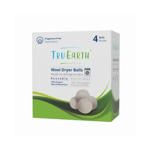 TRU EARTH ENVIRONMENTAL PRODUCTS TE-US-LA-WLDRB4-MC016 Wool Dryer Balls - pack of 4