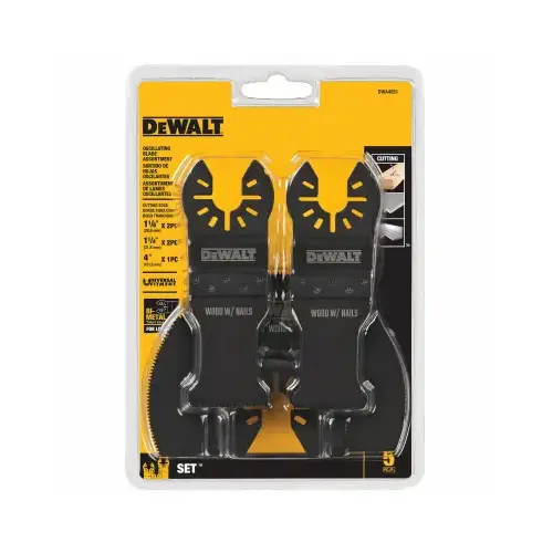 Oscillating Tool General Purpose Blades, Carbide, 1-1/4 In - pack of 5