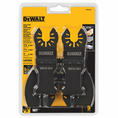 DEWALT ACCESSORIES DWA4251 Oscillating Tool General Purpose Blades, Carbide, 1-1/4 In  pack of 5