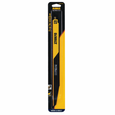 DEWALT ACCESSORIES DWAR156CT-1 Elite Carbide Tip Reciprocating Saw Blade, Demolition, 6-TPI, 12 In.