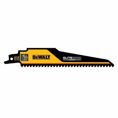 DEWALT ACCESSORIES DWAR656CT-1 Elite Carbide Tip Reciprocating Saw Blade, Demolition, 6-TPI, 6 In.