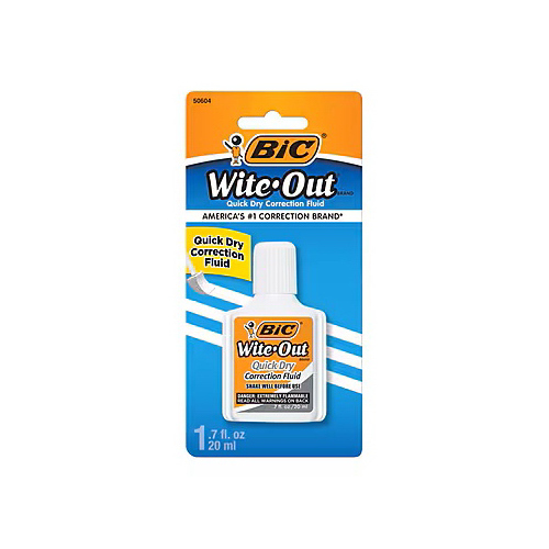 Staples 521864 Wite-Out Correction Fluid, .7 oz.