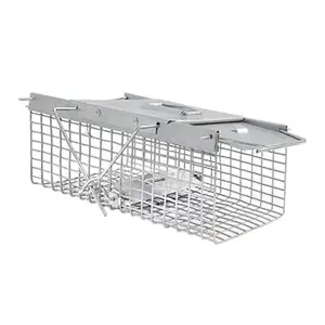 KINGFIELD INT ENTERPRISE LTD 903-831-2 2 Door Live Animal Cage Trap, Medium, 5 x 5 x 18 In.