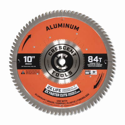 Apex Tool Group CSBAM-1084 Circular Saw Blade, Medium Aluminum, 10 In. x 84 Tooth