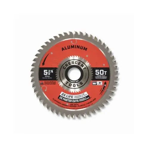 Medium Aluminum Circular Saw Blade, 50-Tooth, 5-3/8 In.