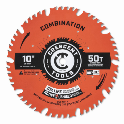 Apex Tool Group CSBCM-1050 Combination Circular Saw Blade, 50-Tooth, 10 In.