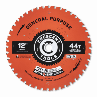 Apex Tool Group CSBGN-1244 General Purpose Circular Saw Blade, 12 In. x 44 Tooth