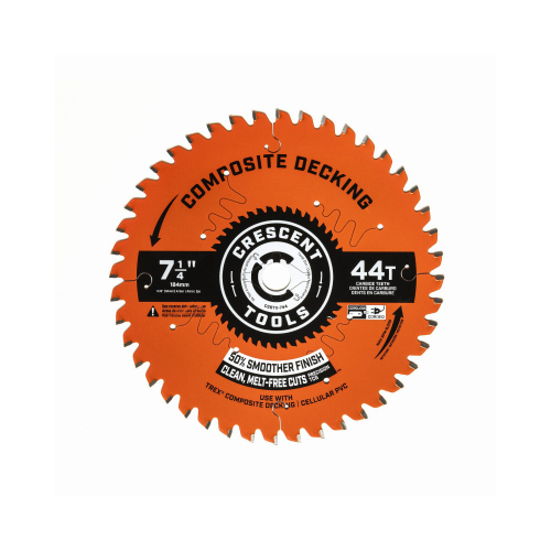 Composite Decking Circular Saw Blade, 44-Tooth, 7-1/4 In.