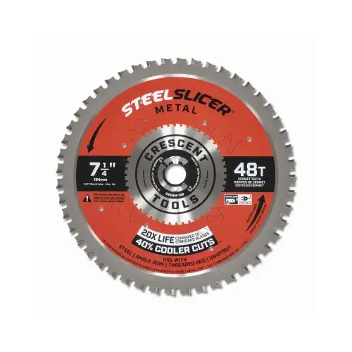 SteelSlicer Circular Saw Blade, Medium Metal, 7-1/4 In. x 48 Tooth