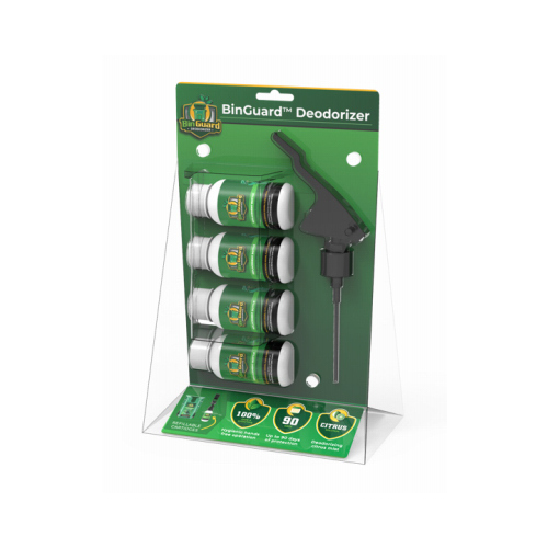 Automatic Trash Bin Deodorizer Refills  pack of 4 Green