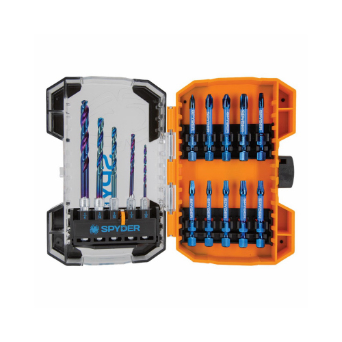 SM PRODUCTS LLC 19031 15-Pc. Mach-Blue Drill & Driver Bit Set