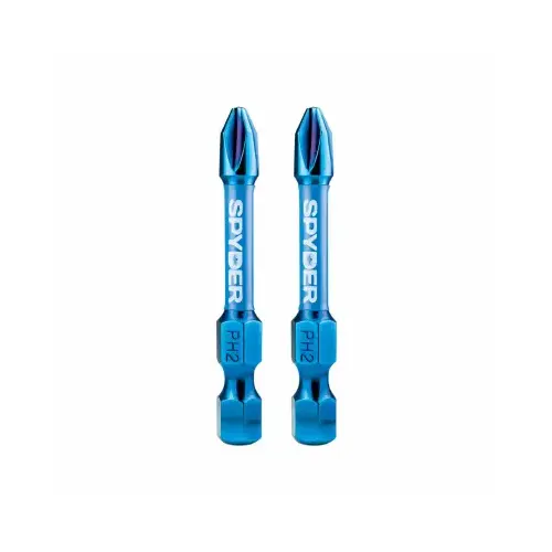 PH2 Phillips Impact Driver Bits, 2 In., 2-Pk.