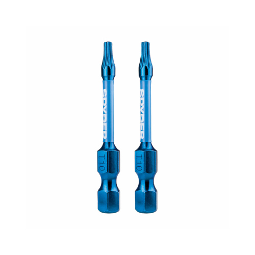 T10 Torx Impact Driver Bits, 2 In., 2-Pk.