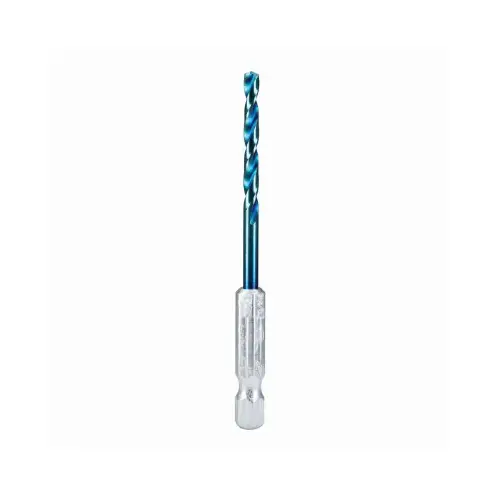 Mach-Blue Impact Twist Drill Bit, 9/64 In.