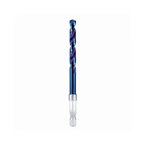 Mach-Blue Impact Twist Drill Bit, 1/4 In.