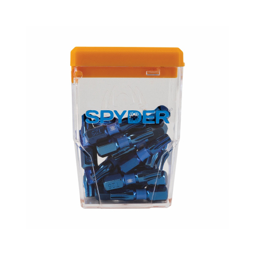 SM PRODUCTS LLC 19073 T25 Mach-Blue Torx Impact Driver Bits, 1 In., 25-Pk. Case