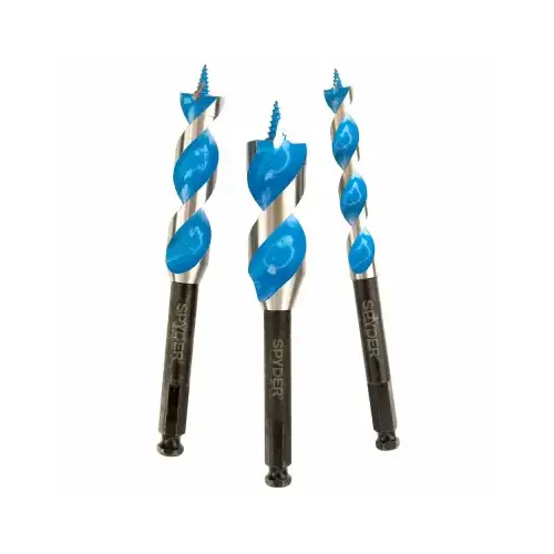 3-Pc. Stinger Woodboring Auger Drill Bit Set, 6 In.