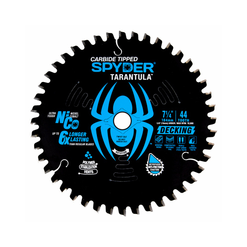 Tarantula Decking Circular Saw Blade, 44-Tooth, 7-1/4 In.